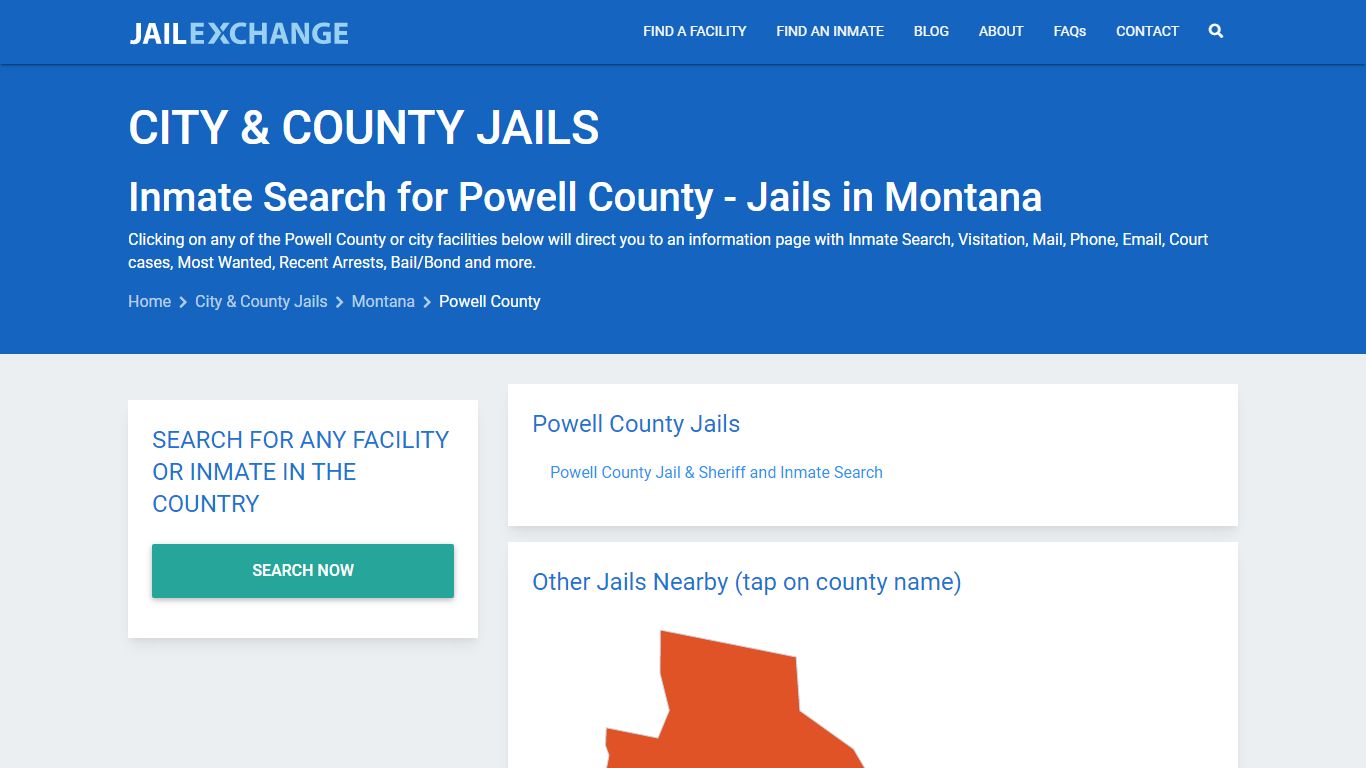 Inmate Search for Powell County | Jails in Montana - Jail Exchange